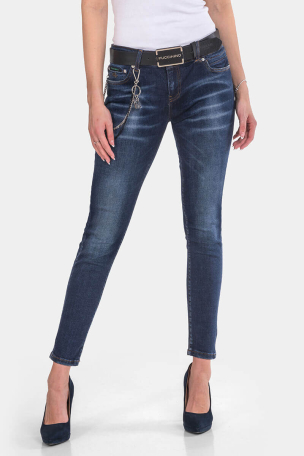 Слим фит дамски дънки 30302-79 Puccihino 