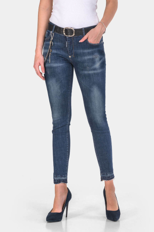 Слим фит дамски дънки 30335-79 Puccihino 