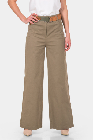 Елегантен клоширан дамски панталон 18970-06 KDL