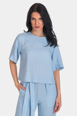 Дамска ленена блуза 7B114B-17