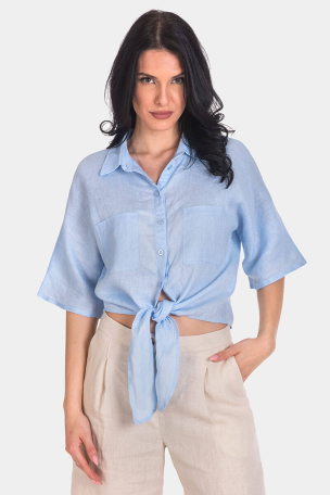 Ленена дамска риза 2B100-17
