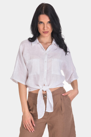 Ленена дамска риза 2B100-20