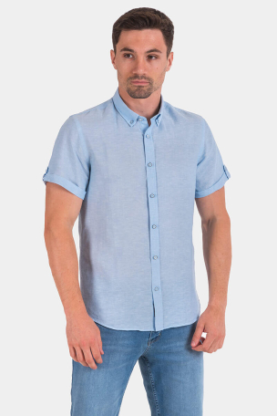 Мъжка ленена риза 32491-17 MCL