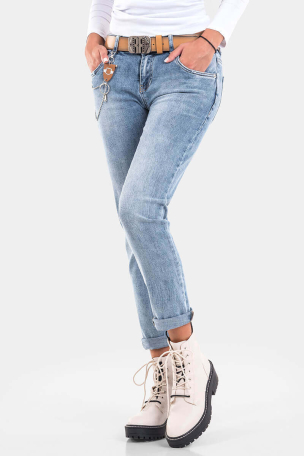 Бойфренд дамски дънки 6109 INDIGO Fashion