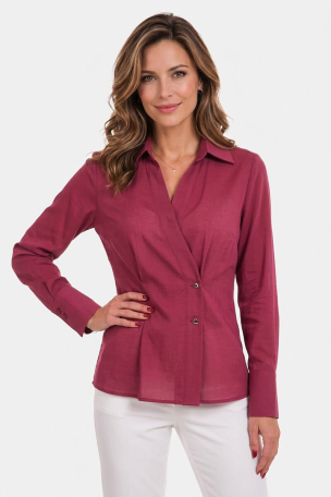Дамска елегантна риза с дълъг ръкав 2165-48 CLICHE