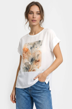 Дамска спортно-елегантна блуза с принт 350-05 JOGGY