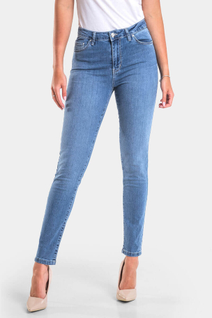 Слим фит дамски дънки Alice 6626 INDIGO Fashion