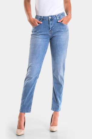 Бойфренд дамски дънки 6694 INDIGO Fashion