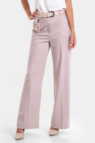 Елегантен клоширан дамски панталон 7660-02 Acun Fashion