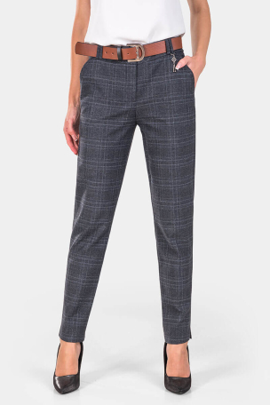 Елегантен дамски панталон 2217-13 INDIGO Fashion