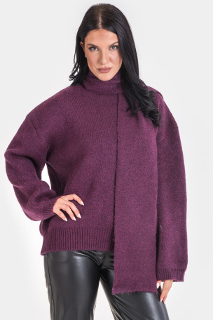 Дамска блуза с шал 92633-48 AVRIL