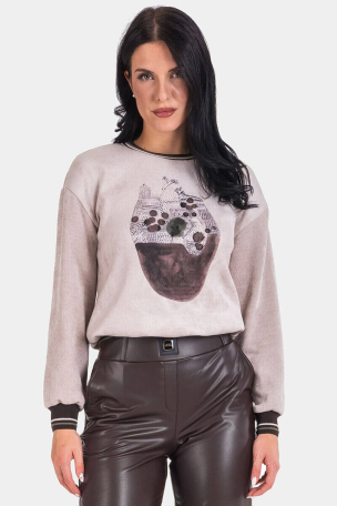 Дамска блуза с дълъг ръкав 2100-02 CLICHE