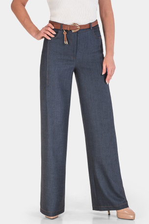 Дамски панталон с широки крачоли 19810-18 NEYMAZ