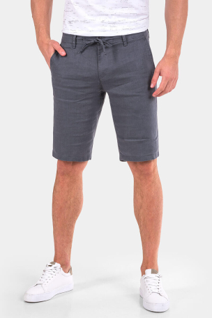 Ленени мъжки бермуди 6581-13 INDIGO Fashion