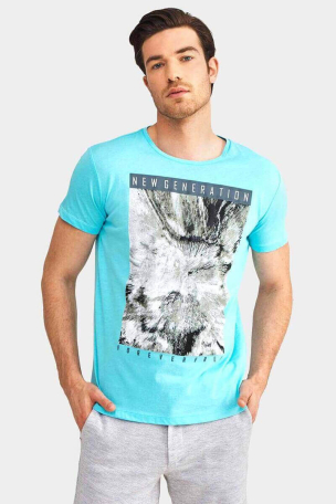 Мъжка тениска 35266-17 INDIGO Fashion