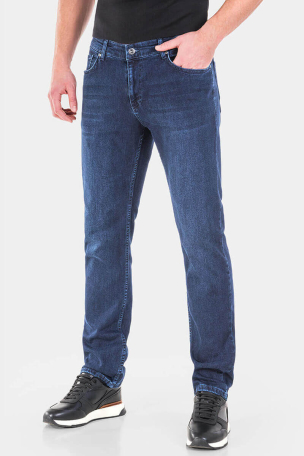 Прави мъжки дънки 9194 INDIGO Fashion 