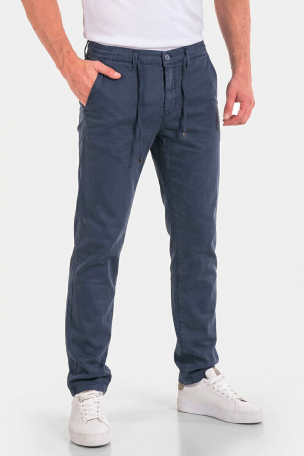 Мъжки спортно-елегантен панталон с връзки 7695-18 Lacarino / Jogger