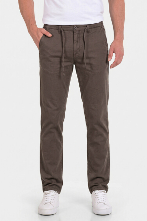 Мъжки спортно-елегантен панталон с връзки 7695-21 Lacarino / Jogger