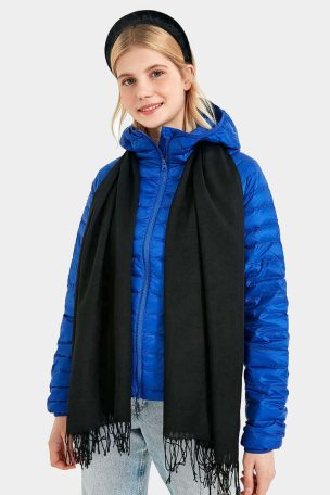 Едноцветен дамски шал 12107-09 INDIGO Fashion