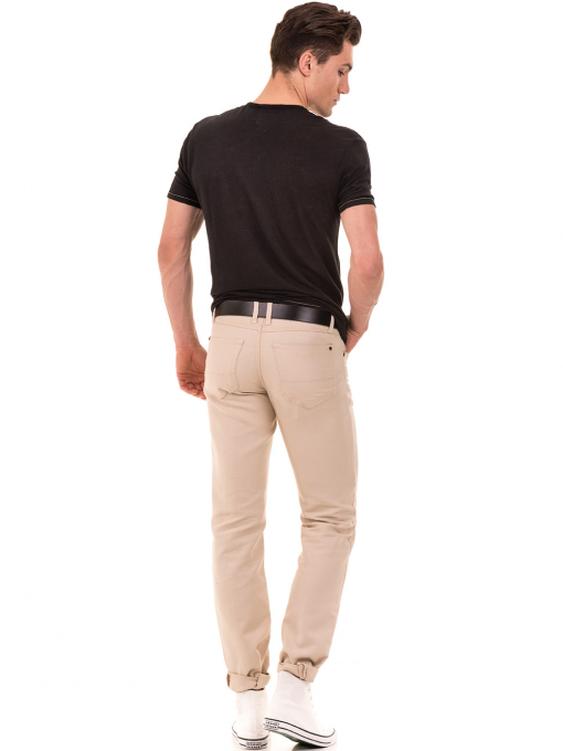 Класически мъжки панталон LACARINO 1022 - светло бежово E