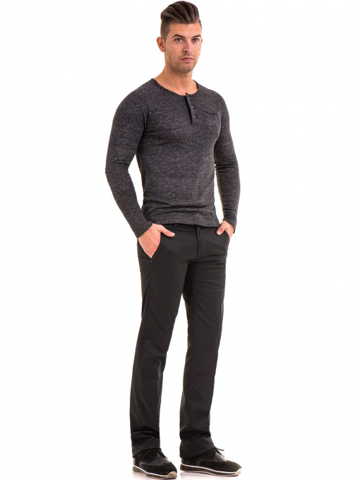 Класически мъжки панталон LACARINO 2925 - антрацит