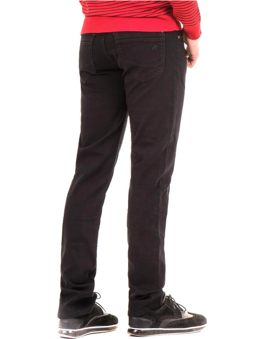 Класически мъжки панталон LACARINO с колан 3048 - черен
