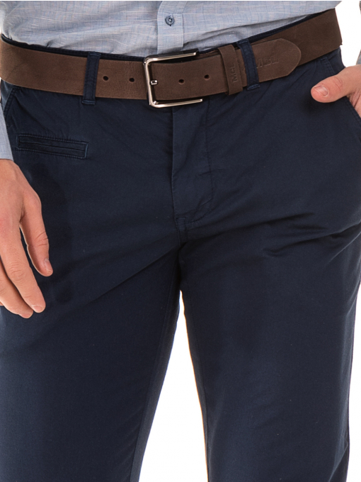 Мъжки спортно елегантен панталон PADOFF 1034 - тъмно син E