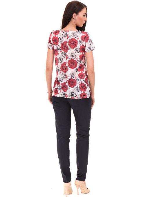 Дамска блуза с флорални мотиви KOTON 13061 - червена E