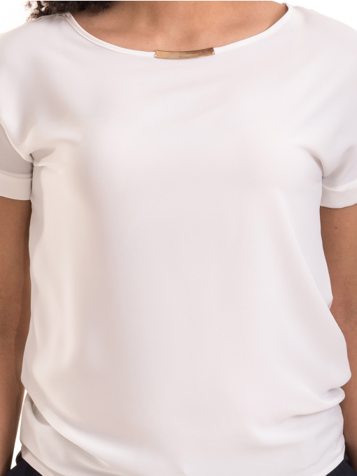 Дамска елегантна блуза PRETTY LOLITA 11568 - цвят екрю D