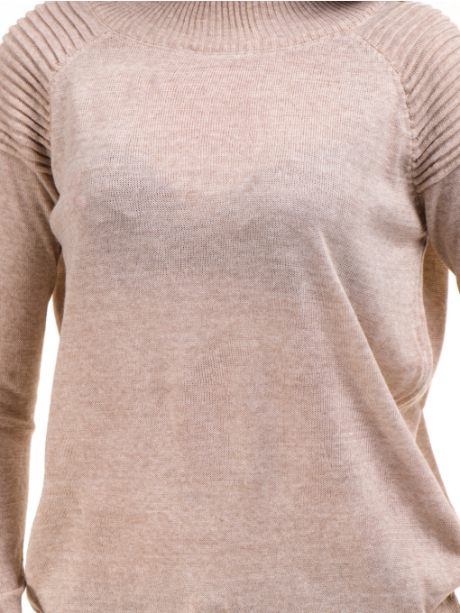 Дамска блуза AVRILE с реглан ръкав 90172 - светло бежова D