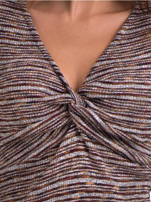 Дамска блуза MISS POEM втален модел 15478 - цвят бордо D
