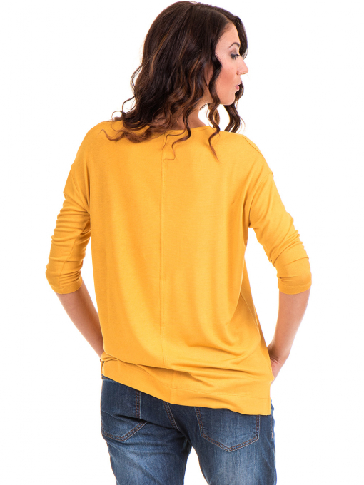 Дамска блуза STAMINA свободен модел 239 - цвят горчица B