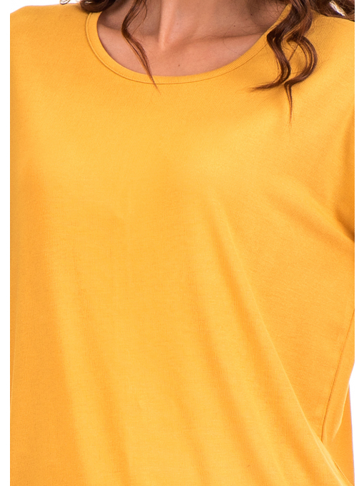 Дамска блуза STAMINA свободен модел 239 - цвят горчица D