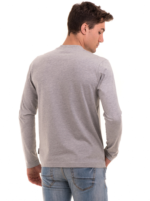 Мъжка спортна блуза ICEBOYS 1033 - светло сива B