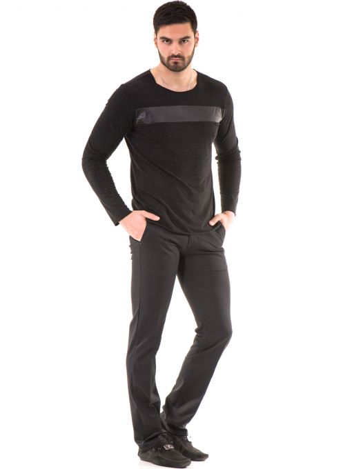 Мъжка спортна блуза XNT 641 - черна C