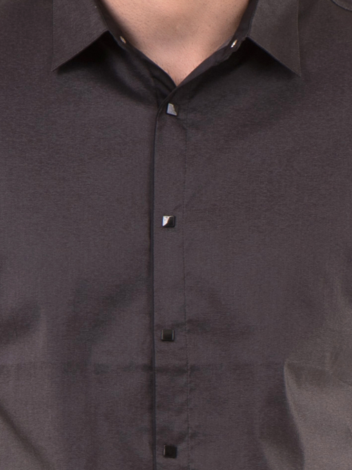 Мъжка риза SEMCO с класическа яка - цвят антрацит 70702 INDIGO Fashion