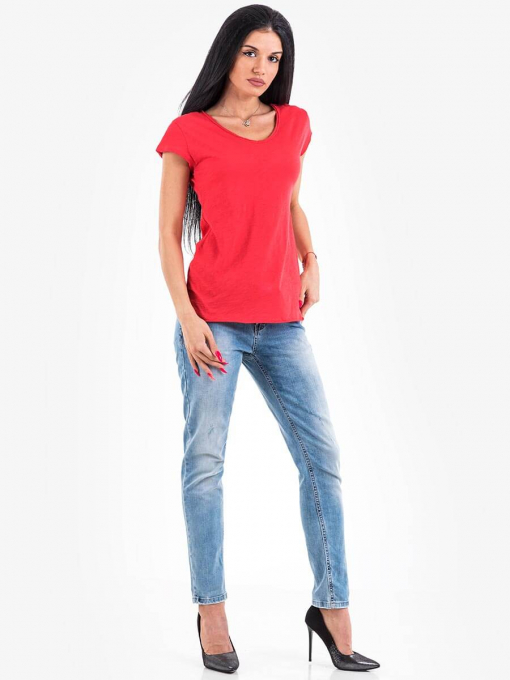 Червена дамска блуза | INDIGO Fashion - 2