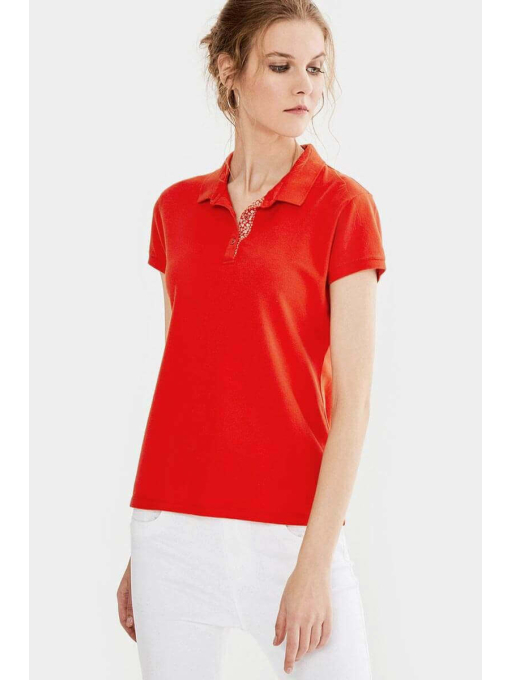 Червена спортна блуза  | INDIGO Fashion - 