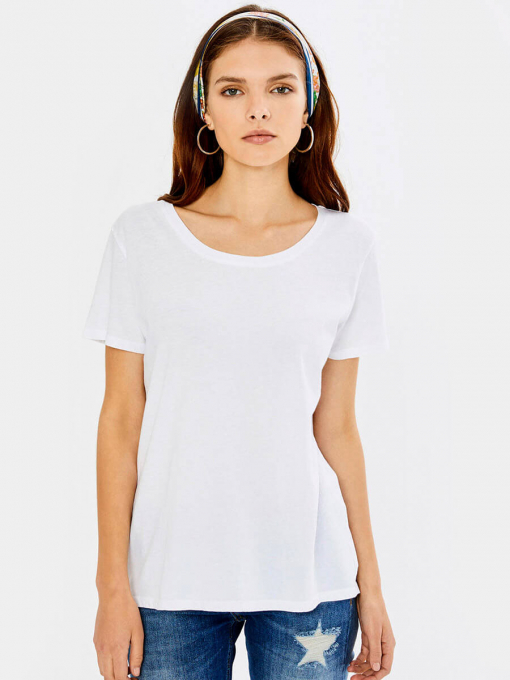 Бяла дамска блуза | INDIGO Fashion