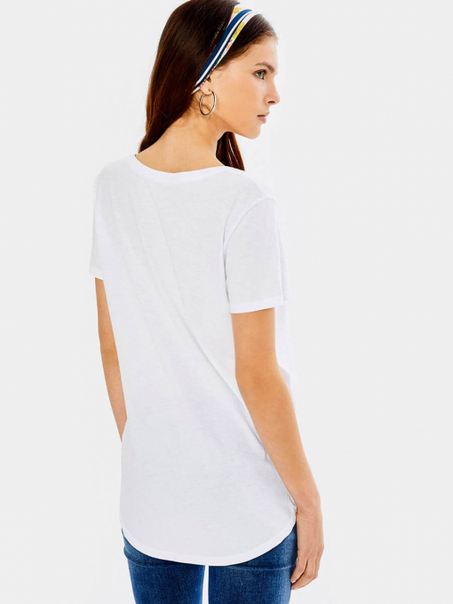 Бяла дамска блуза | INDIGO Fashion - 1
