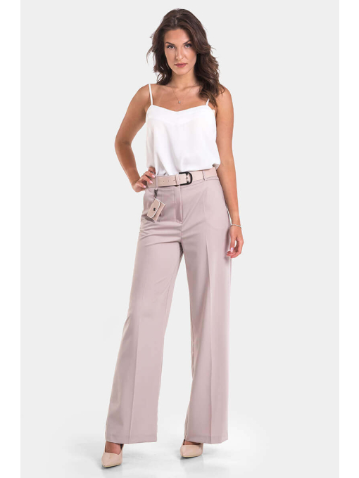 Елегантен клоширан дамски панталон 7660 | INDIGO Fashion - 2