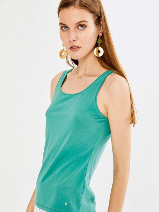 Дамски втален топ - зелен | INDIGO Fashion