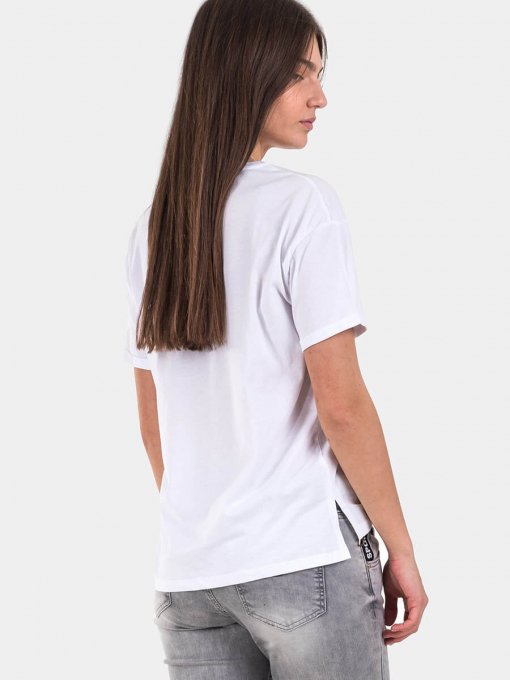 Бяла дамска тениска INDIGO Fashion - 1