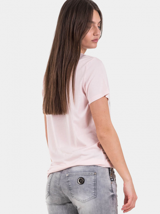 Розова дамска тениска | INDIGO Fashion - 1