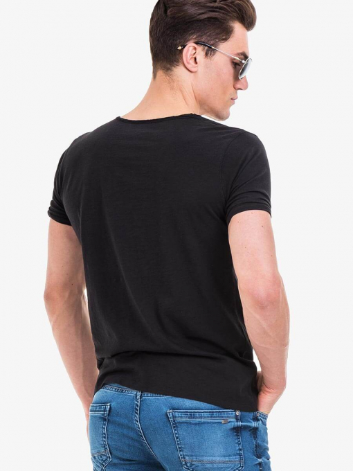 Мъжка тениска с овално деколте XINT 128 INDIGO Fashion
