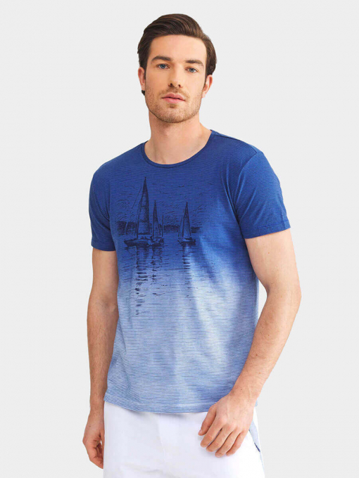 Мъжка тениска 35307-08 | INDIGO Fashion