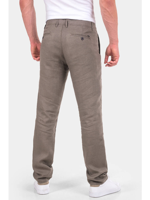 Ленен мъжки панталон 6580-03 | INDIGO Fashion - 1