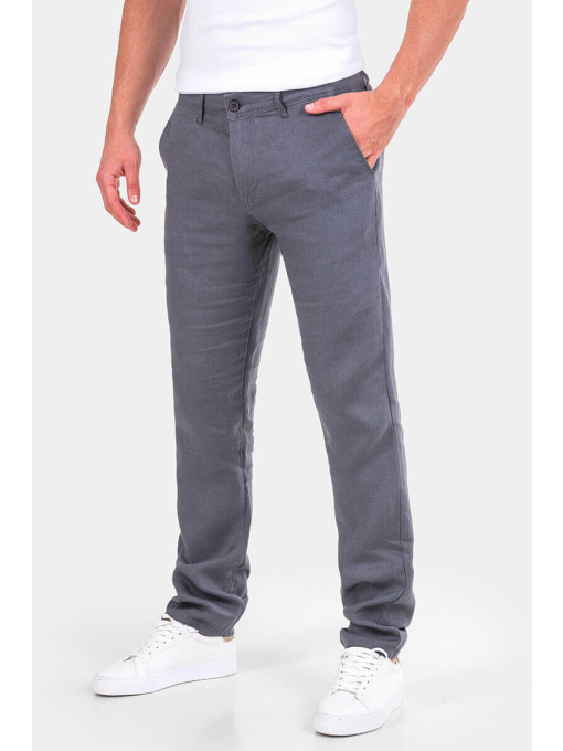 Ленен мъжки панталон 6580-13 | INDIGO Fashion - 