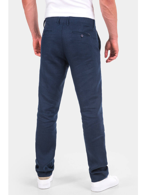 Ленен мъжки панталон 6580-18 | INDIGO Fashion - 1