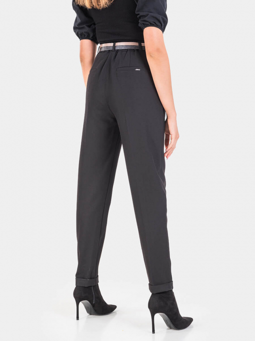 Черен дамски панталон  | INDIGO Fashion - 1
